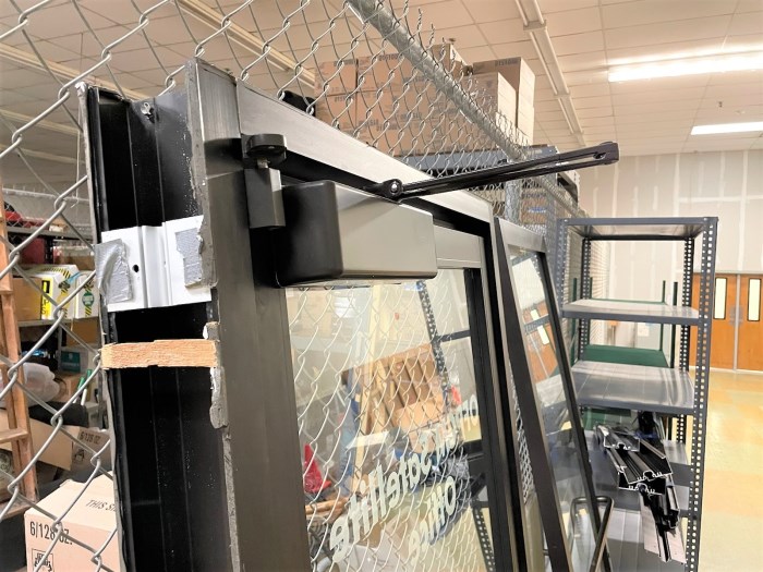 (2) OldCastle Glass Doors for sale