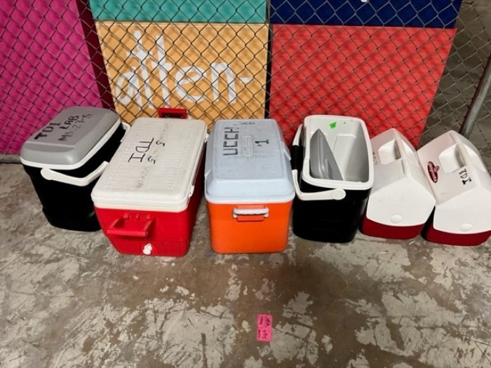 (6) Assorted Ice Chests for sale