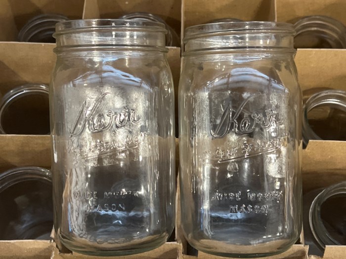 Assorted Mason Jars (Lot of 2 Cases) for sale