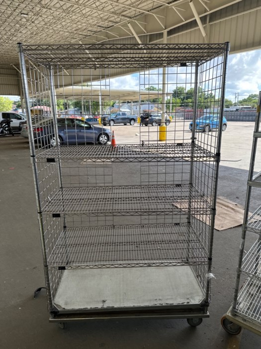 Assorted Steel Rolling Racks (LOT OF 5) for sale