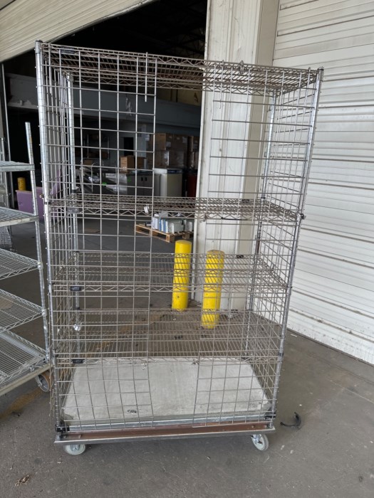 Assorted Steel Rolling Racks (LOT OF 5) for sale