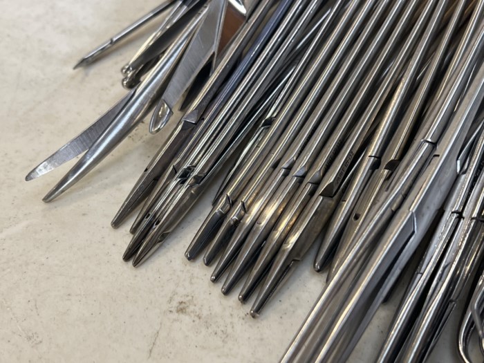 Assorted Surgical Instruments w/ Sterilization Pan for sale