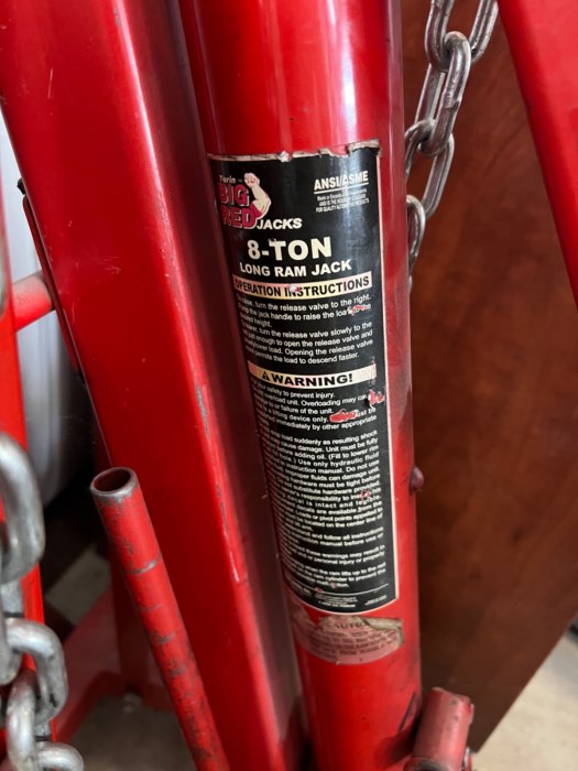 Big Red 8 Ton Jack for sale