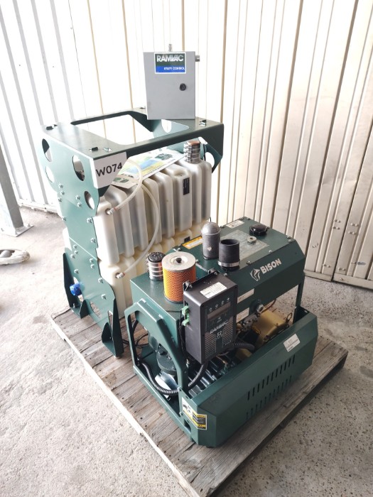 Bison RamVac 9 Dental Dry Vacuum System w/ 2x Otter Tank for sale