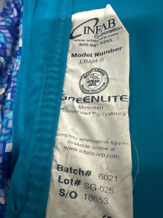 INFAB EBAMS XRay Vest for sale