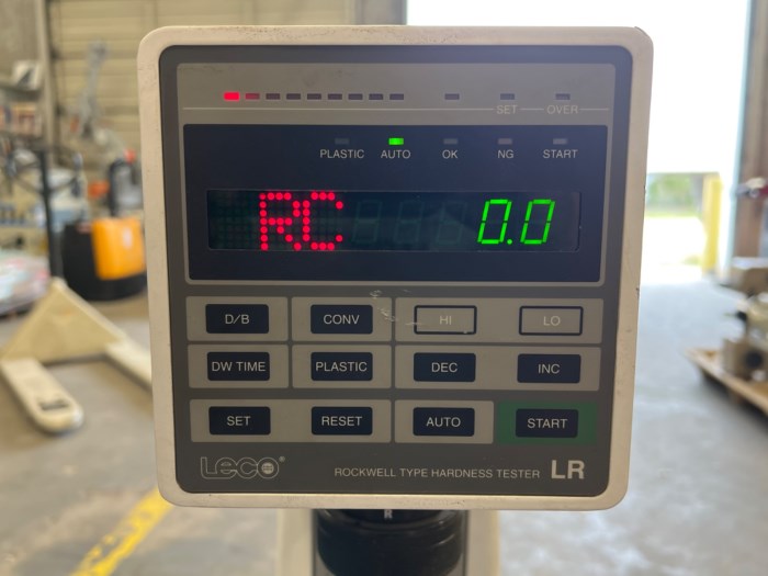 LECO LR Rockwell Type Hardness Tester for sale