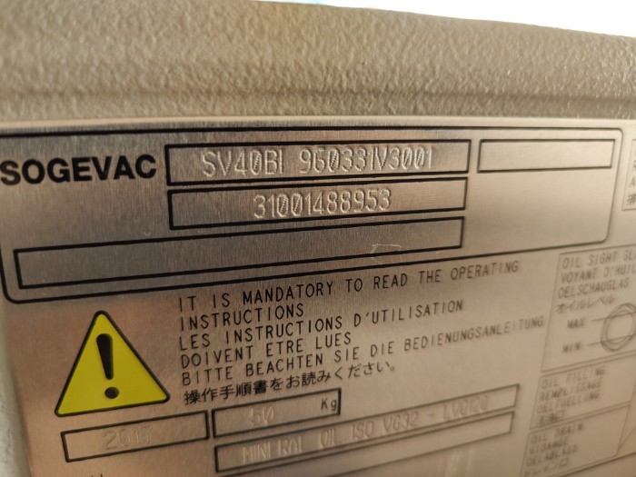 Leybold Sogevac SV40B Vacuum Pump for sale