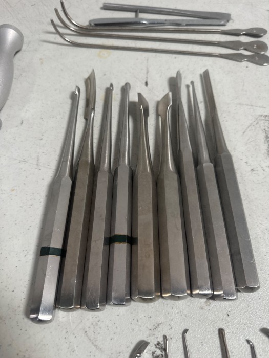 Mixed Bone Curette + Mixed Surgical Dilators + Mixed Lane Elevator