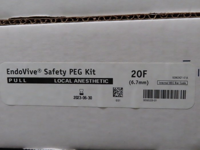 NEW 5 CASES OF BOSTON SCIENTIFIC EndoVive Safety PEG Kt Pull