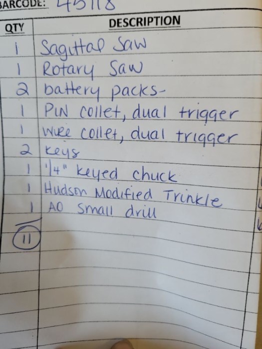 Stryker System 7 Surgical Power Set for sale