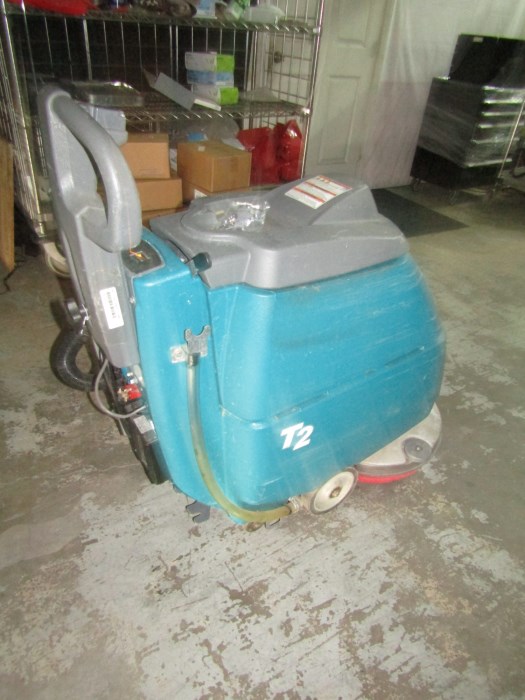 Tennant T2 WalkBehind 24V Battery Floor Scrubber for sale